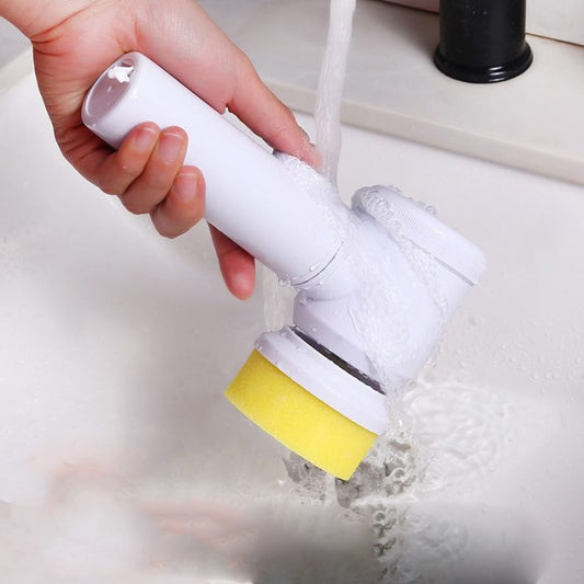 Wireless Electric Cleaning Brush Set 5-In-1 Handheld Bathtub Brush Kitchen