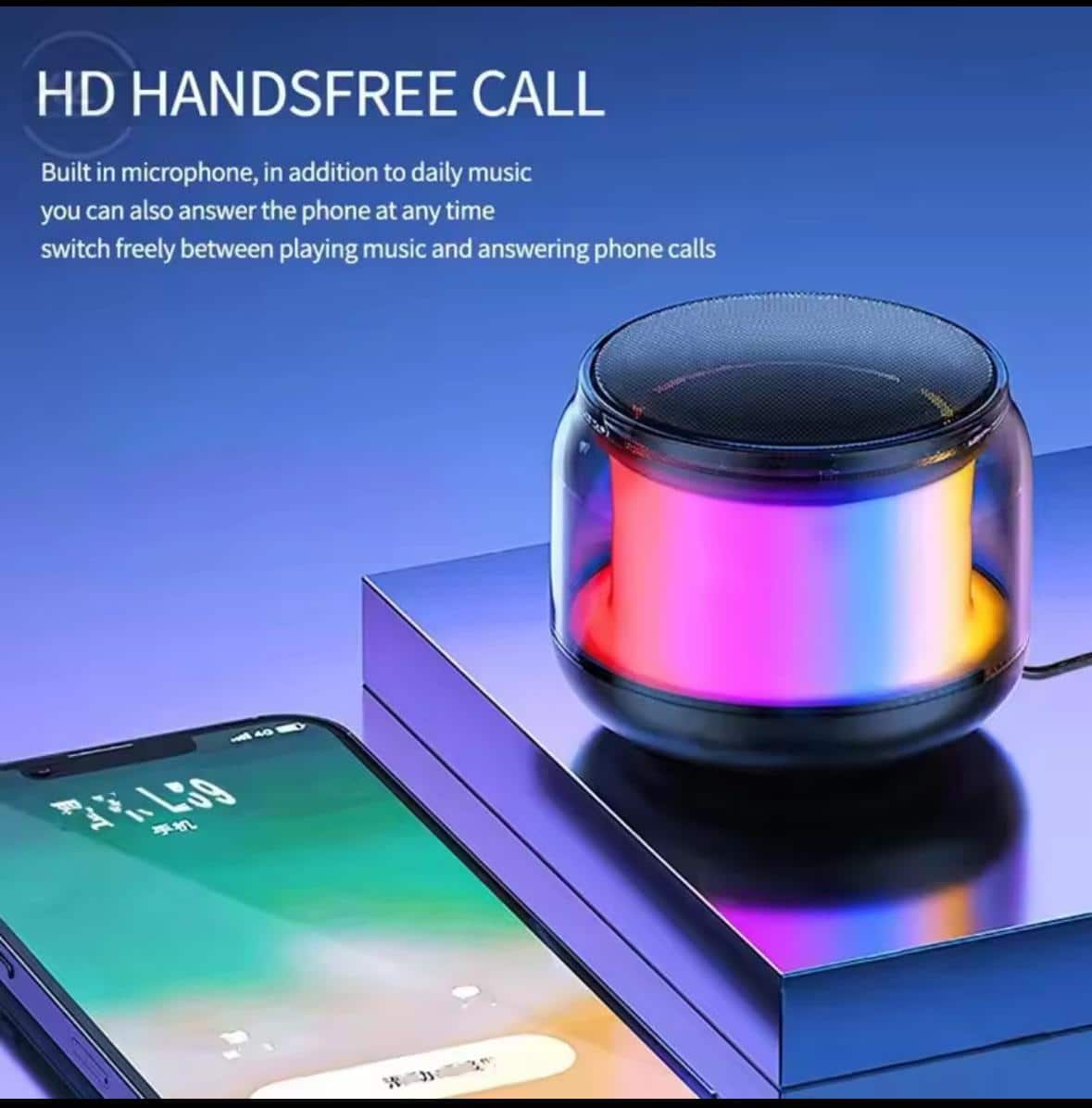 Mini Portable Bluetooth Speaker Wireless LED TWS Subwoofer